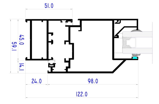 MD45 (Sliding Door) diagram 1